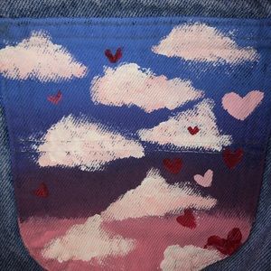 Painted Kermit jeans!!!